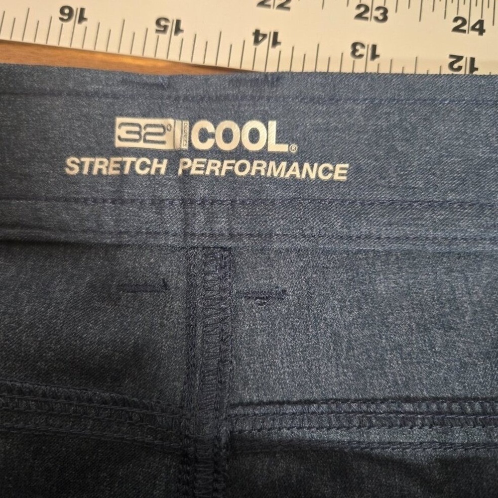 32 Degrees Pants Mens 38X31 Cool Stretch Performance Tech Slate Blue NWOT Casual - Picture 5 of 10